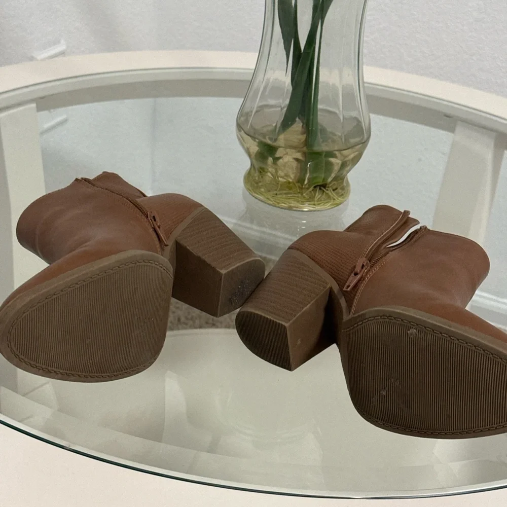 Universal Thread Tan Ankle Booties - Picture 3 of 5
